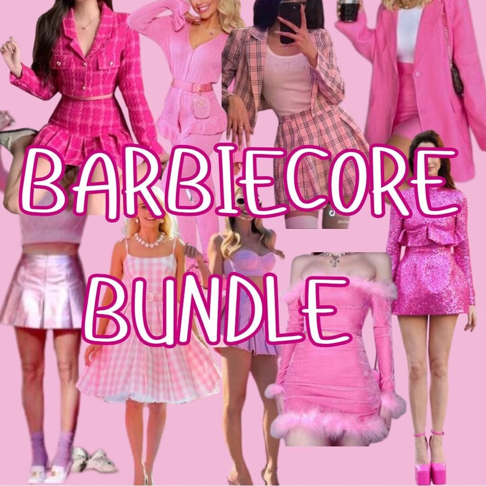 Stylish Pink Barbiecore Women's Outfit Bundle